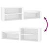 Stella Homewares Shoe Cabinet White 150x35x45 cm Engineered Wood