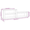 Stella Homewares Shoe Cabinet White 150x35x45 cm Engineered Wood