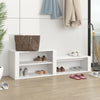 Stella Homewares Shoe Cabinet White 150x35x45 cm Engineered Wood