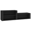 Stella Homewares Shoe Cabinet Black 150x35x45 cm Engineered Wood