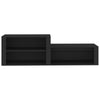 Stella Homewares Shoe Cabinet Black 150x35x45 cm Engineered Wood