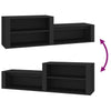 Stella Homewares Shoe Cabinet Black 150x35x45 cm Engineered Wood