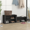 Stella Homewares Shoe Cabinet Black 150x35x45 cm Engineered Wood