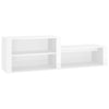 Stella Homewares Shoe Cabinet High Gloss White 150x35x45 cm Engineered Wood