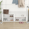 Stella Homewares Shoe Cabinet High Gloss White 150x35x45 cm Engineered Wood