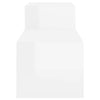 Stella Homewares Shoe Cabinet High Gloss White 150x35x45 cm Engineered Wood