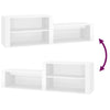 Stella Homewares Shoe Cabinet High Gloss White 150x35x45 cm Engineered Wood