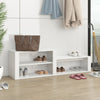 Stella Homewares Shoe Cabinet High Gloss White 150x35x45 cm Engineered Wood