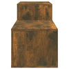 Stella Homewares Shoe Cabinet Smoked Oak 150x35x45 cm Engineered Wood