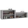 Stella Homewares Shoe Cabinet Grey Sonoma 150x35x45 cm Engineered Wood