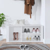 Stella Homewares Shoe Cabinet White 100x35x45 cm Engineered Wood