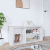 Stella Homewares Shoe Cabinet White 100x35x45 cm Engineered Wood