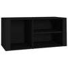 Stella Homewares Shoe Cabinet Black 100x35x45 cm Engineered Wood