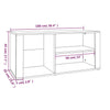Stella Homewares Shoe Cabinet Black 100x35x45 cm Engineered Wood