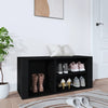 Stella Homewares Shoe Cabinet Black 100x35x45 cm Engineered Wood
