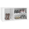 Stella Homewares Shoe Cabinet High Gloss White 100x35x45 cm Engineered Wood