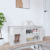 Stella Homewares Shoe Cabinet High Gloss White 100x35x45 cm Engineered Wood