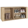 Stella Homewares Shoe Cabinet Sonoma Oak 100x35x45 cm Engineered Wood