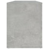 Stella Homewares Shoe Cabinet Concrete Grey 100x35x45 cm Engineered Wood