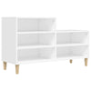 Stella Homewares Shoe Cabinet White 102x36x60 cm Engineered Wood