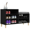 Stella Homewares Shoe Cabinet Black 102x36x60 cm Engineered Wood