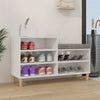 Stella Homewares Shoe Cabinet High Gloss White 102x36x60 cm Engineered Wood