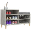 Stella Homewares Shoe Cabinet Concrete Grey 102x36x60 cm Engineered Wood