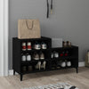 Stella Homewares Shoe Cabinet Black 102x36x60 cm Engineered Wood