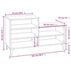 Stella Homewares Shoe Cabinet Sonoma Oak 102x36x60 cm Engineered Wood