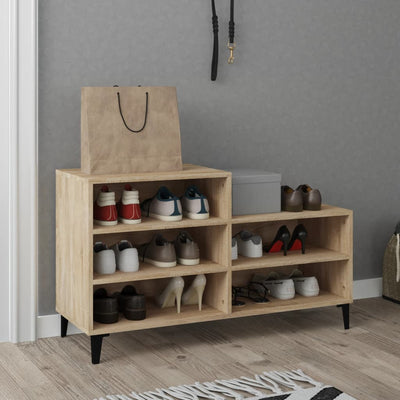 Stella Homewares Shoe Cabinet Sonoma Oak 102x36x60 cm Engineered Wood