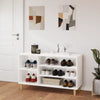 Stella Homewares Shoe Cabinet White 102x36x60 cm Engineered Wood
