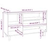 Stella Homewares Shoe Cabinet White 102x36x60 cm Engineered Wood