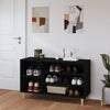 Stella Homewares Shoe Cabinet Black 102x36x60 cm Engineered Wood
