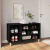 Stella Homewares Shoe Cabinet Black 102x36x60 cm Engineered Wood