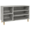 Stella Homewares Shoe Cabinet Concrete Grey 102x36x60 cm Engineered Wood
