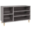 Stella Homewares Shoe Cabinet Grey Sonoma 102x36x60 cm Engineered Wood