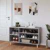 Stella Homewares Shoe Cabinet Grey Sonoma 102x36x60 cm Engineered Wood