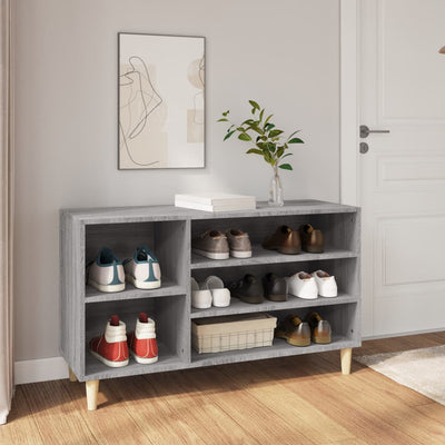 Stella Homewares Shoe Cabinet Grey Sonoma 102x36x60 cm Engineered Wood