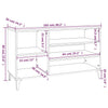 Stella Homewares Shoe Cabinet White 102x36x60 cm Engineered Wood