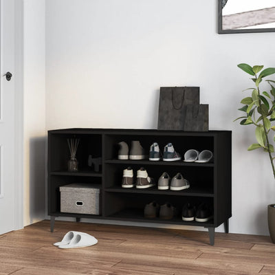 Stella Homewares Shoe Cabinet Black 102x36x60 cm Engineered Wood
