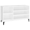 Stella Homewares Shoe Cabinet High Gloss White 102x36x60 cm Engineered Wood