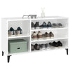 Stella Homewares Shoe Cabinet High Gloss White 102x36x60 cm Engineered Wood