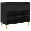 Stella Homewares Shoe Cabinet Black 70x36x60 cm Engineered Wood