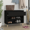 Stella Homewares Shoe Cabinet Black 70x36x60 cm Engineered Wood