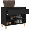 Stella Homewares Shoe Cabinet Black 70x36x60 cm Engineered Wood