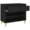 Stella Homewares Shoe Cabinet Black 70x36x60 cm Engineered Wood