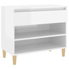 Stella Homewares Shoe Cabinet High Gloss White 70x36x60 cm Engineered Wood