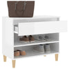 Stella Homewares Shoe Cabinet High Gloss White 70x36x60 cm Engineered Wood