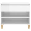 Stella Homewares Shoe Cabinet High Gloss White 70x36x60 cm Engineered Wood