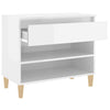 Stella Homewares Shoe Cabinet High Gloss White 70x36x60 cm Engineered Wood